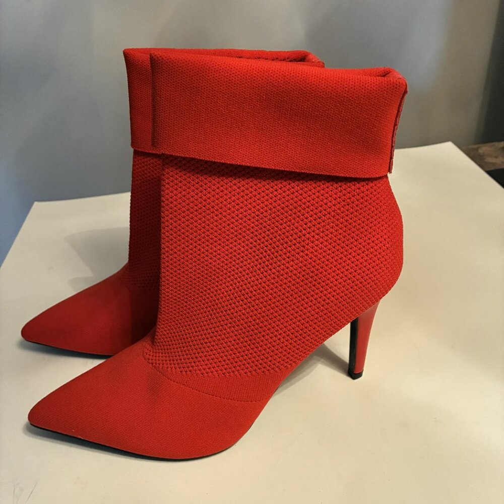 BRASH, Size 10 Red Ankle Booties